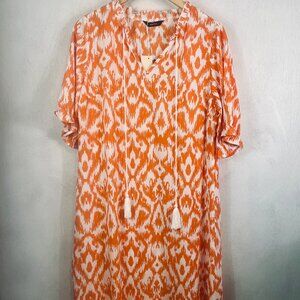 Bright Orange Boho Summer Dress